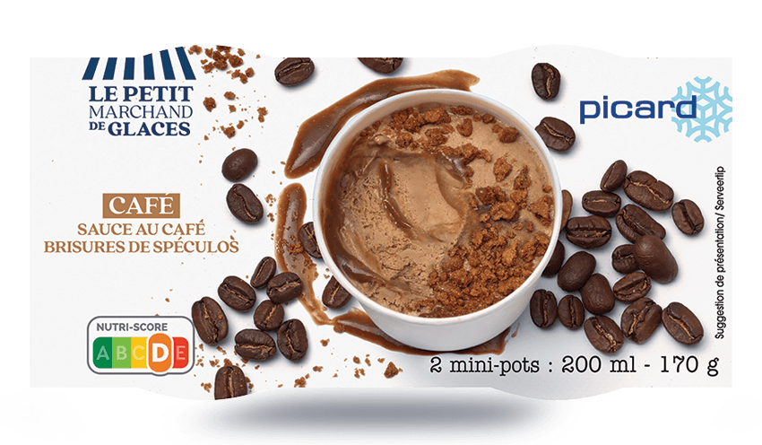 2 mini-pots café, crème glacée au café