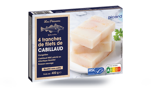 4 TRANCHES CABILLAUD MSC
