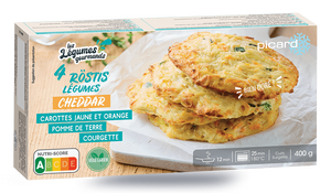 4 röstis de légumes et cheddar