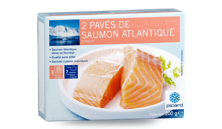 2 pavés de saumon atlantique, élevé en Norvège