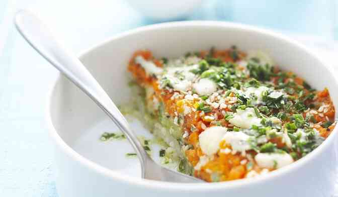 Parmentier de légumes, trois saveurs