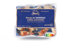 Pinces de tourteau cuites, pré-sciées (7 à 12 p.)