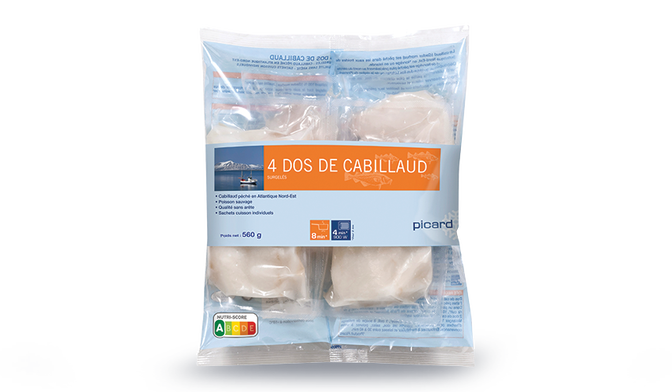 4 dos de cabillaud