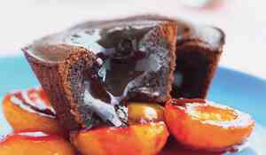 Moelleux au chocolat et abricots