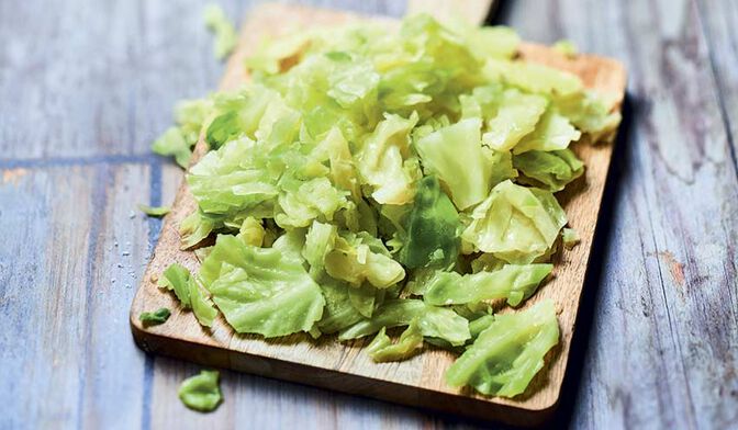 Chou vert en feuilles