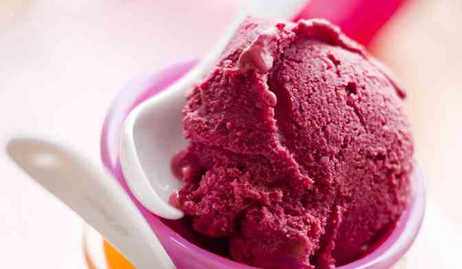 Sorbet express à la framboise bio