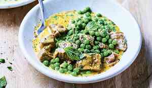 Blanquette de veau aux garden peas et à la menthe