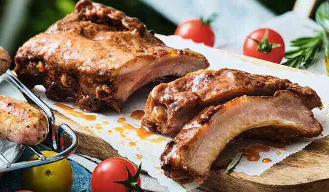 BBQ RIBS A CUIRE 500G