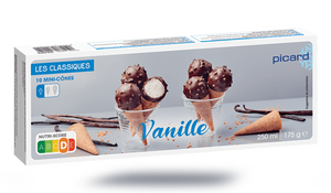 10 MINI CONES VANILLE