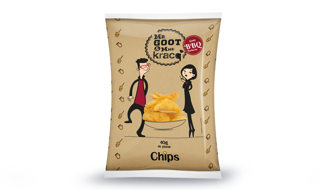 Chips goût barbecue Mr Goot <(>&<)> Mme Kracq