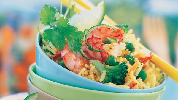 Recette Salade Thai De Riz Aux Crevettes Recettes Les Entrees
