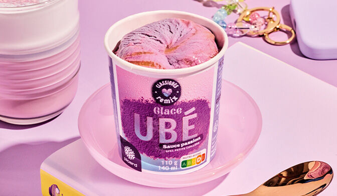 Glace ubé sauce passion — vue 3