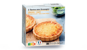 2 tartes aux fromages