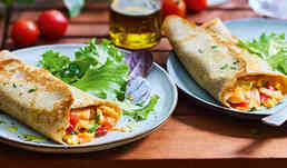 2 galettes l&eacute;gumes du soleil, mozzarella, poulet