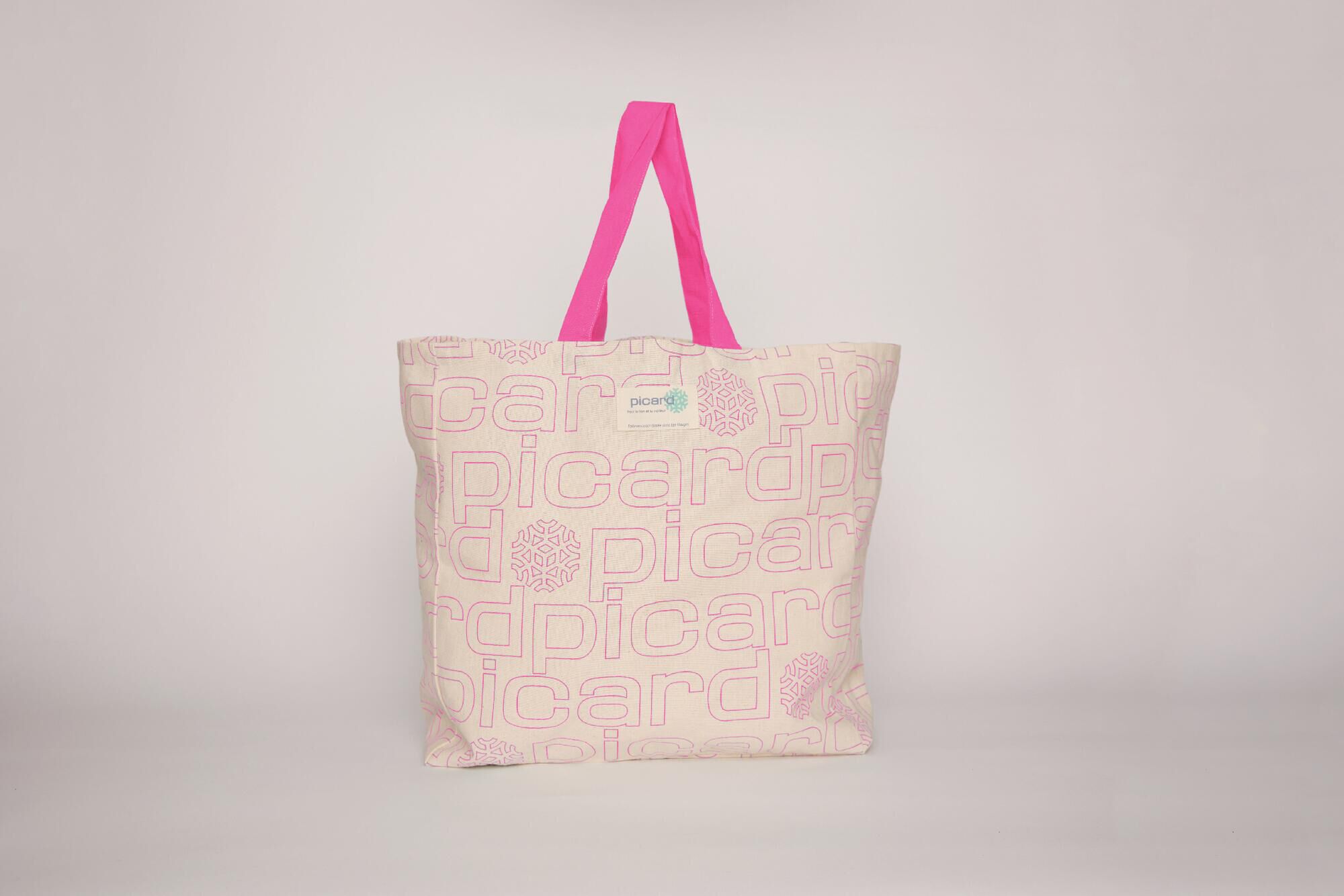 Sac en coton color block — vue 3