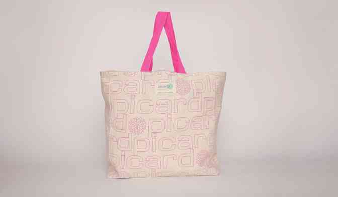 Sac en coton color block