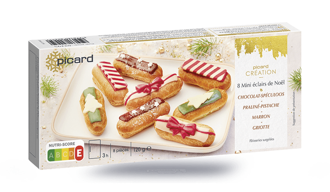 8 MINI ECLAIRS NOEL 120G