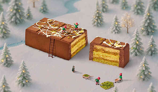 BUCHE PATISS CHOCO DUBAÎ