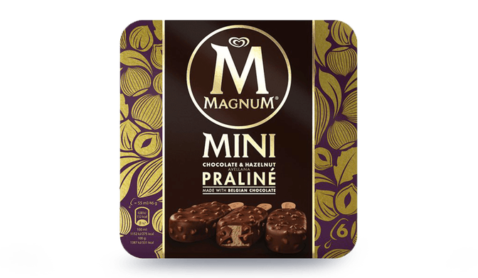 6 mini Magnum praliné