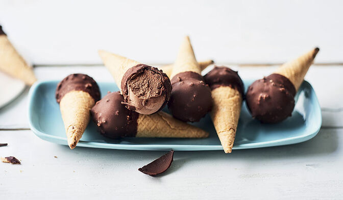 10 mini-cônes chocolat