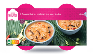 SOUPE THAI AU POULET X2