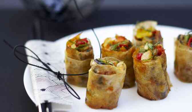 Makis de légumes épicés