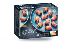 12 PRUNEAUX AU LARD FUME