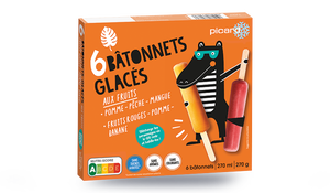 6 BATONNETS FRUITS 270G