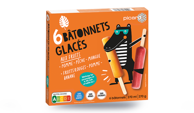6 bâtonnets aux fruits
