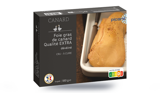 Foie gras cru de canard de France, qualité extra surgelés Picard