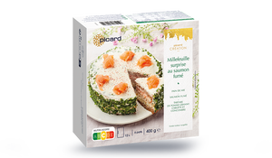 Millefeuille surprise au saumon fumé
