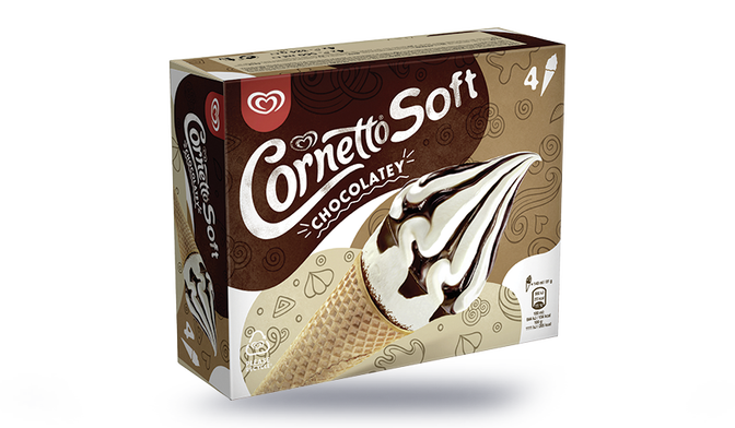 4 CORNETTO VANILLE CACAO
