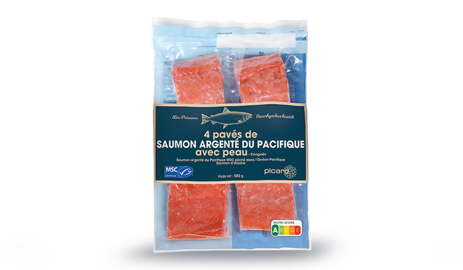 4 PAVE SAUMON ARGENTE MSC