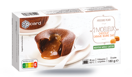 2 MOELLEUX CHOC/CARAMEL