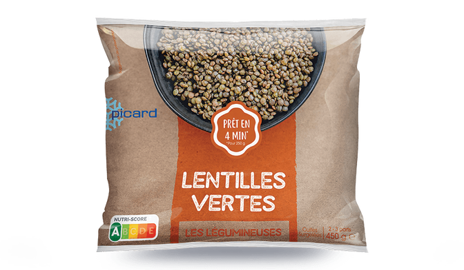 450G LENTILLE VERTE CUITE