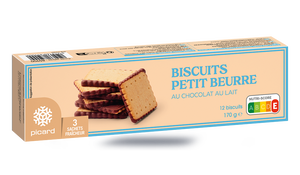 Biscuits petit-beurre au chocolat au lait