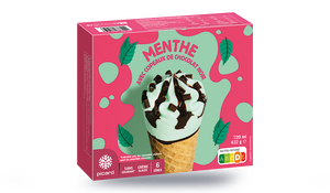 6 CONES MENTHE