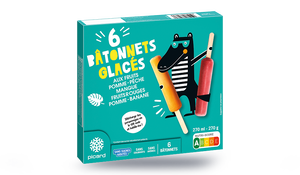 6 b&acirc;tonnets fruits