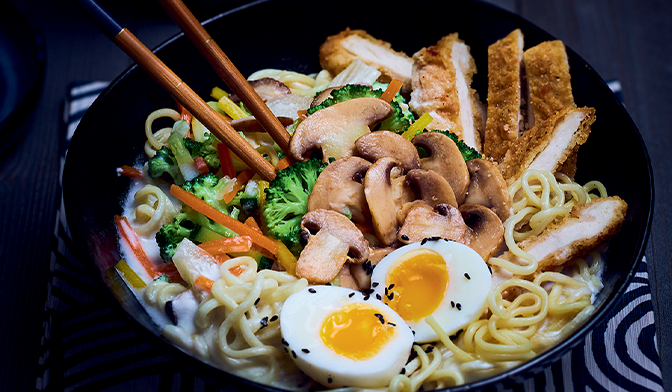 Recette Ramen japonais au poulet Picard