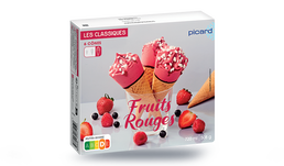 6 CONES FRUIT ROUGE 508G