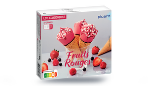 6 CONES FRUIT ROUGE 508G