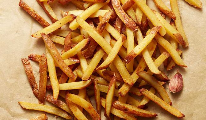 Frites cuisinées à la graisse de canard