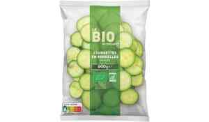 Courgettes en rondelles bio, Italie