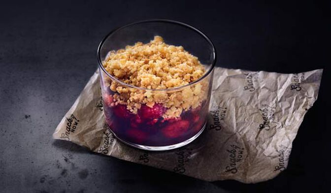 Crumble aux fruits rouges
