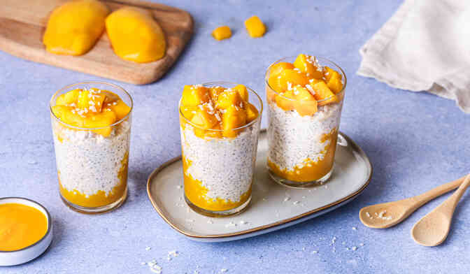 Overnight porridge aux fruits exotiques