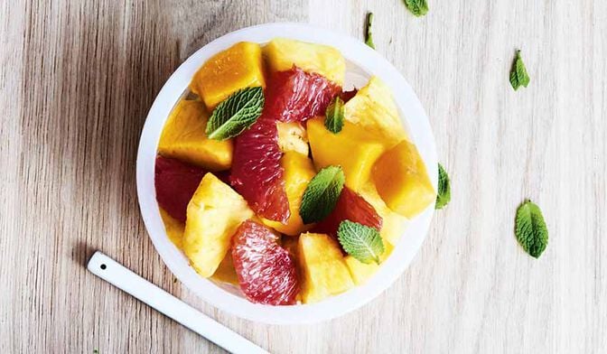 Bol de fruits exotiques