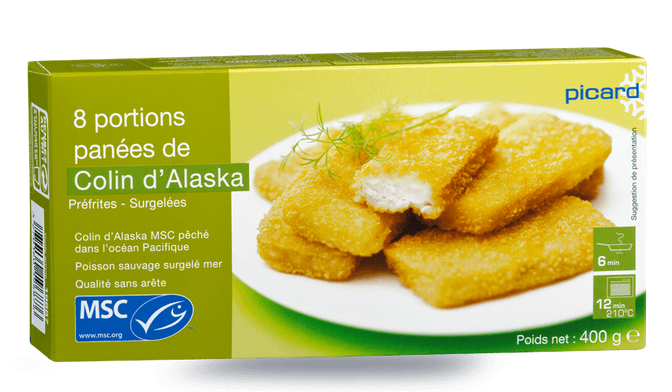 8 portions de colin d'Alaska MSC