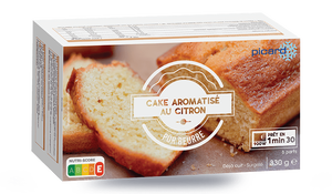 Cake au citron, 6 parts, pur beurre, à réchauffer