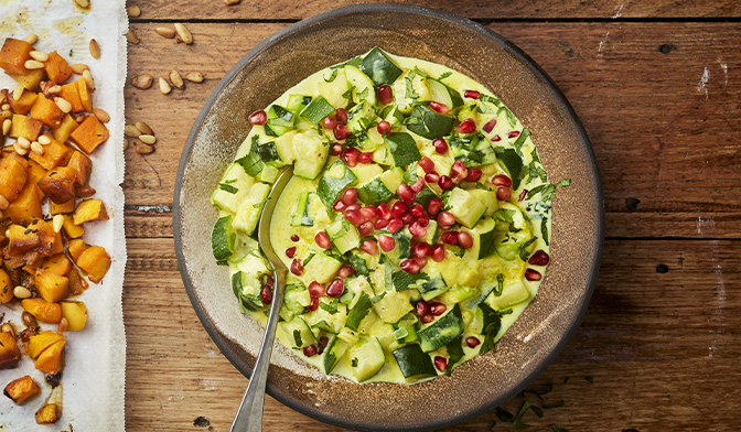 Curry de courgette au lait de coco