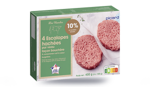 4 escalopes de veau haché